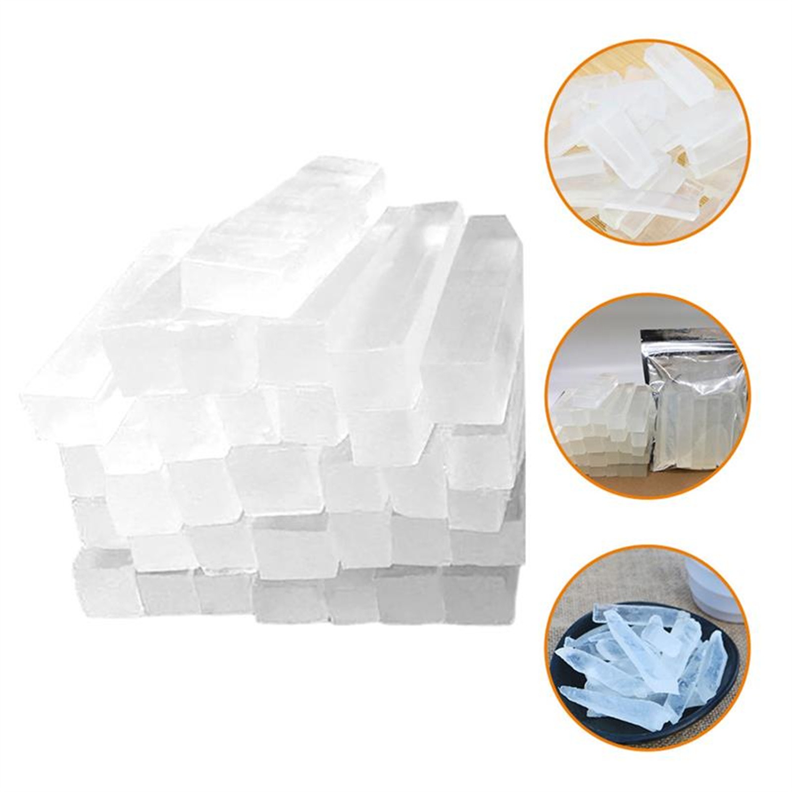 Soap Making Kit For Beginners - สบู่กลีเซอรีนใส 250 กรัม สำหรับทำสบู่ออร์แกนิค ทำสบู่ DIY